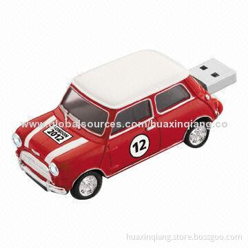 Car USB Flash disk, PVC Material,128MB-64GB Capacity, 35g, Any Color, 5-year Warranty